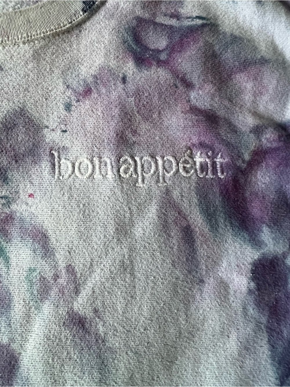 Bon Appetit x Champion Lavender Tie-Dye Reverse Weave Sweatshirt